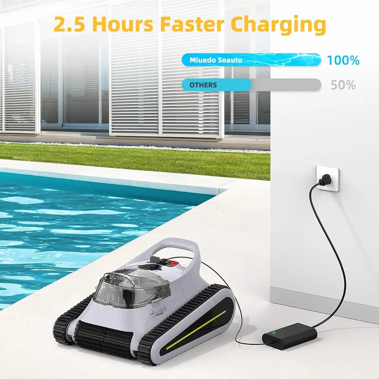 New TORK-X PC09 Cordless Robotic Pool Vacuum - App controlled