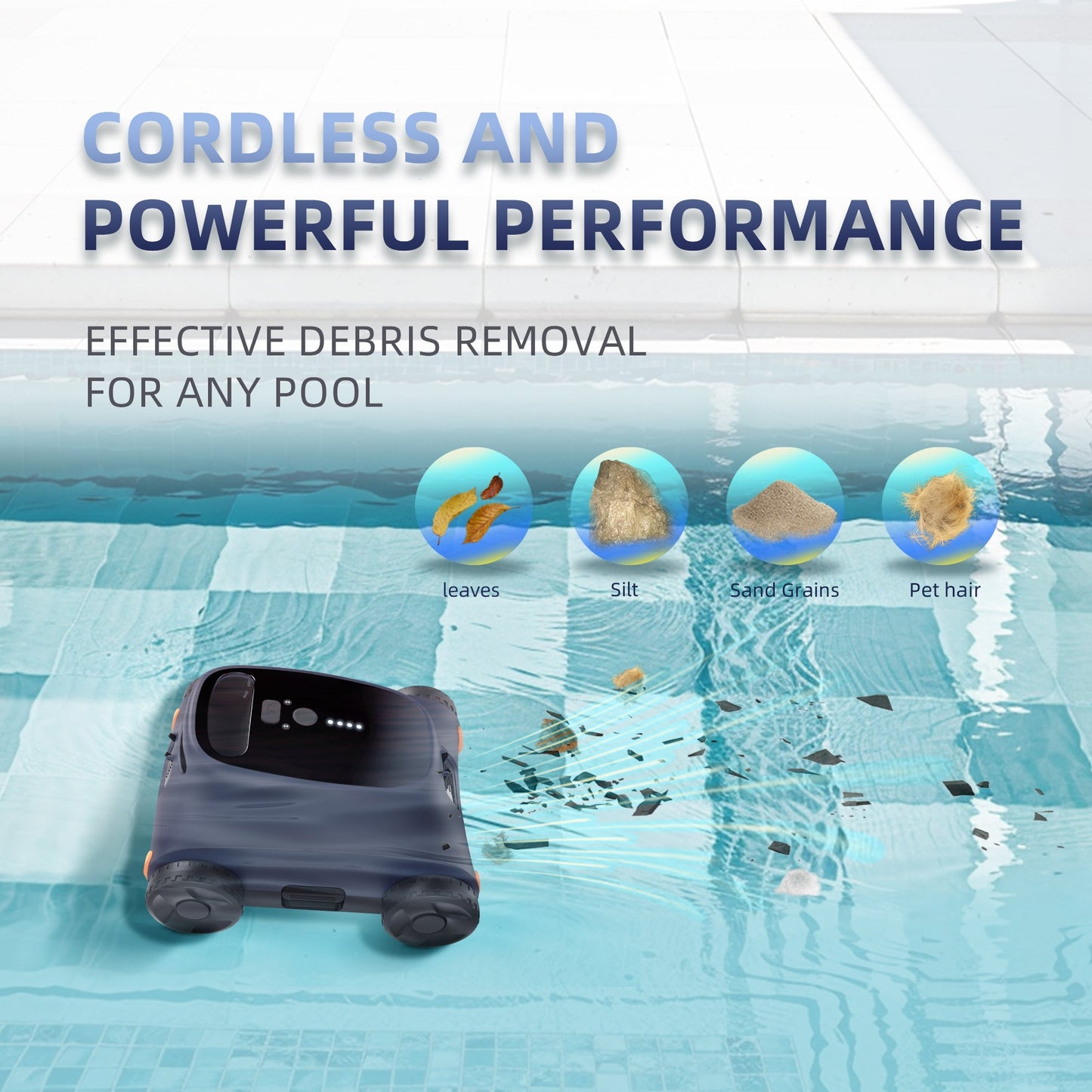 TORK-X 2025 SAT10 Robotic Pool Vacuum
