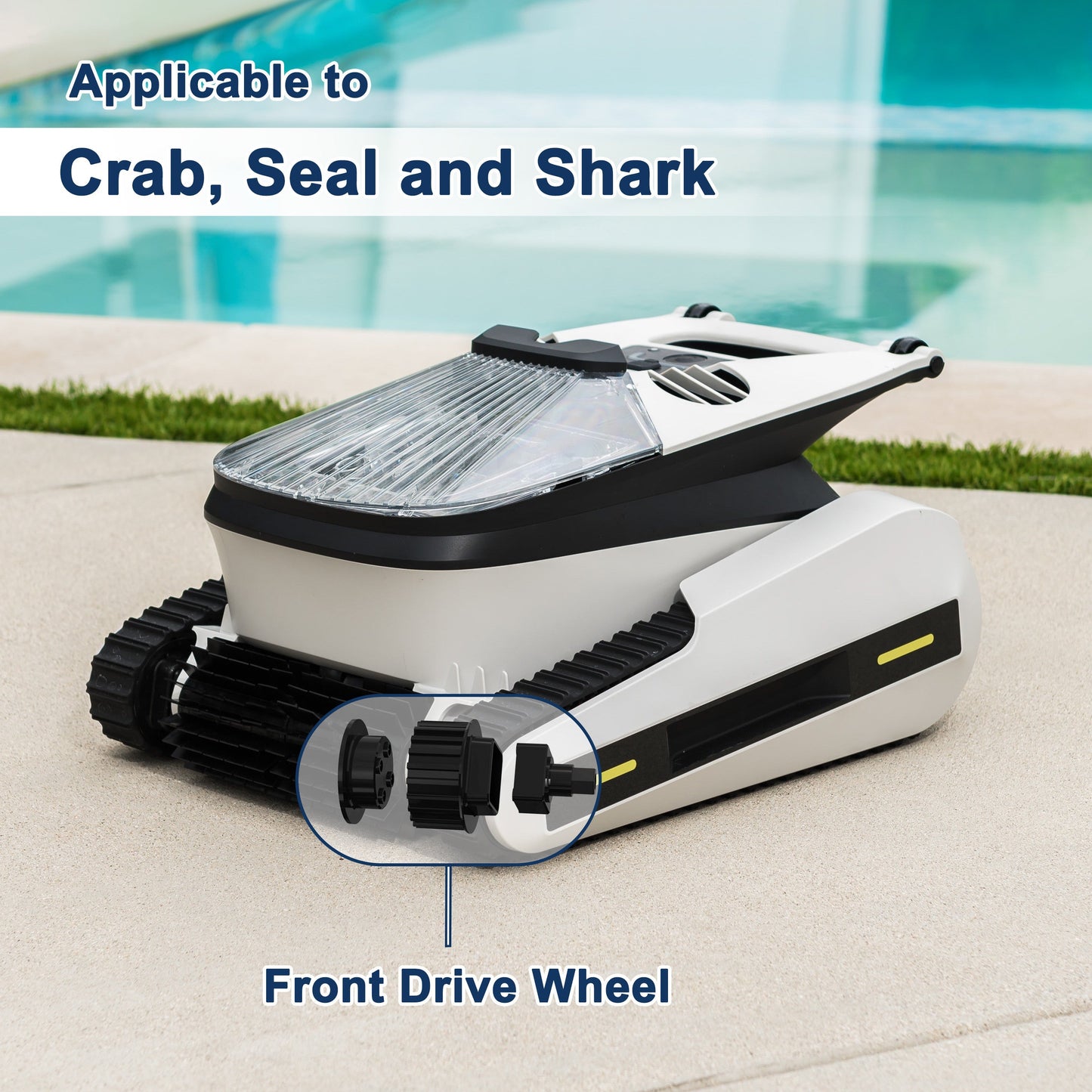 Front drive wheel seat