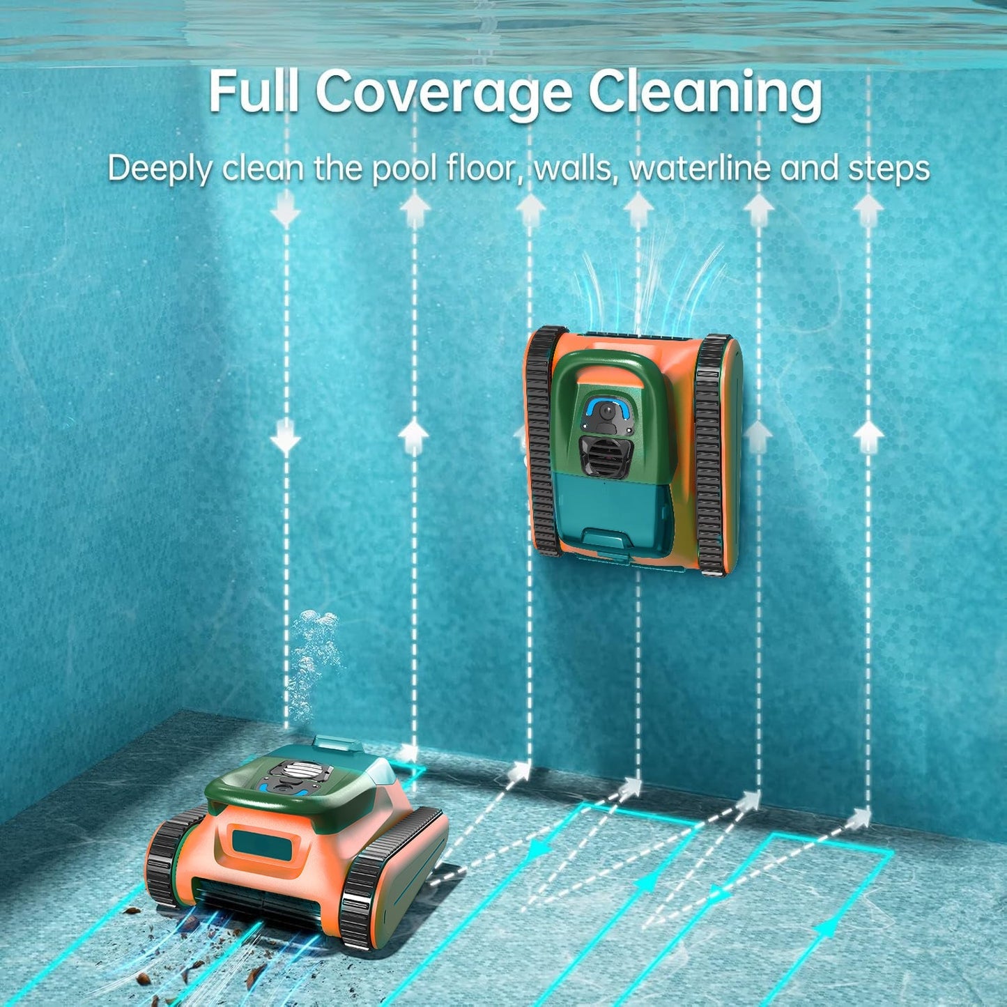 New TORK-X PC09 Cordless Robotic Pool Vacuum - App controlled