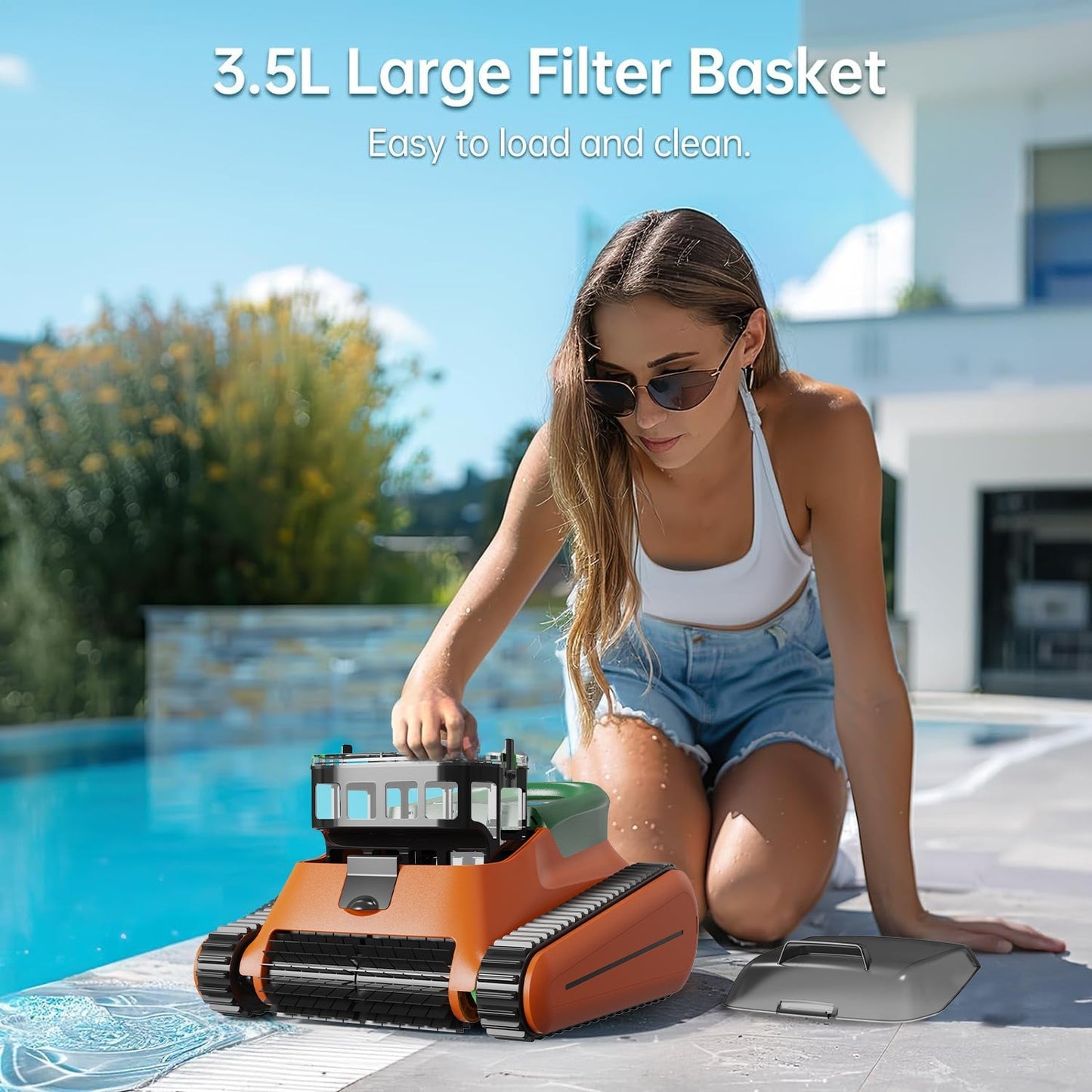 New TORK-X PC09 Cordless Robotic Pool Vacuum - App controlled